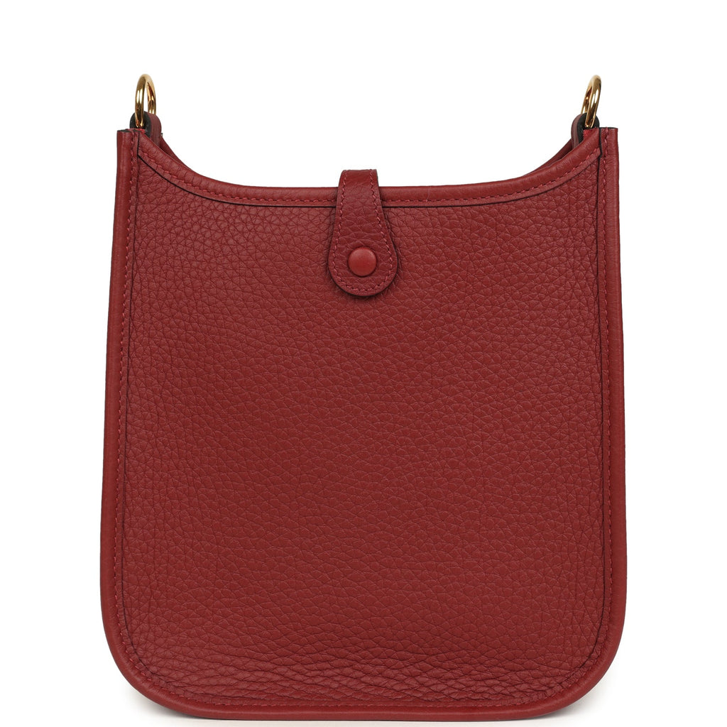Hermes Evelyne TPM Rouge H Clemence Gold Hardware