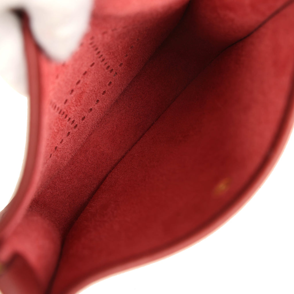 Hermes Evelyne TPM Rouge H Clemence Gold Hardware