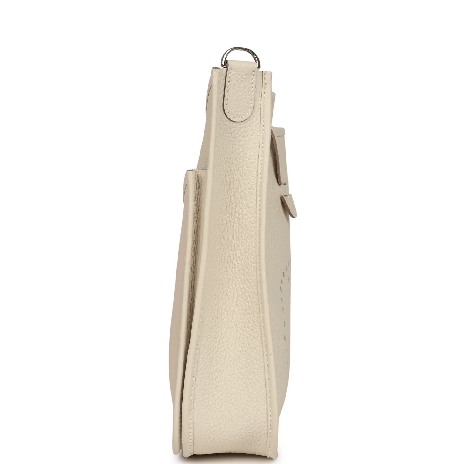 Hermes Evelyne III PM Craie Clemence Palladium Hardware