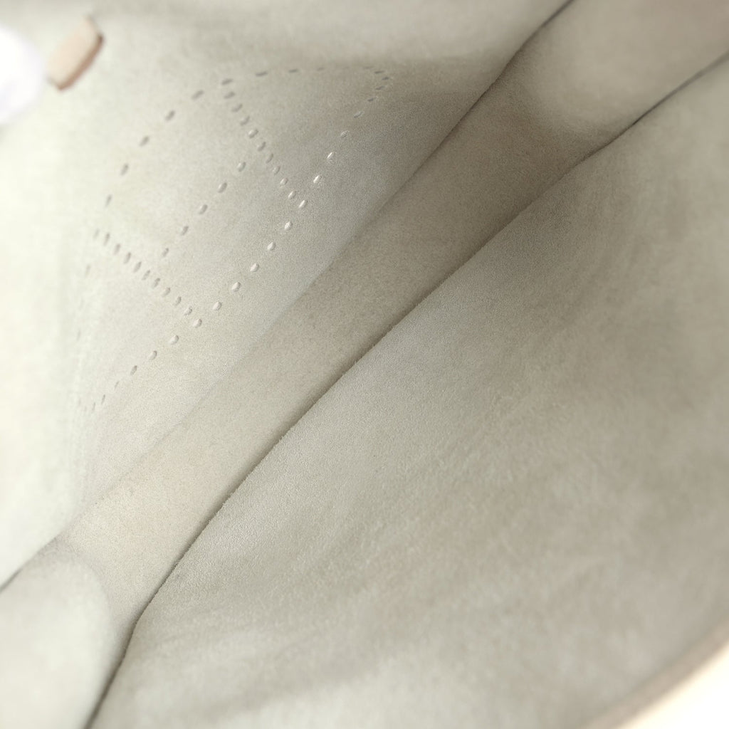 Hermes Evelyne III PM Craie Clemence Palladium Hardware