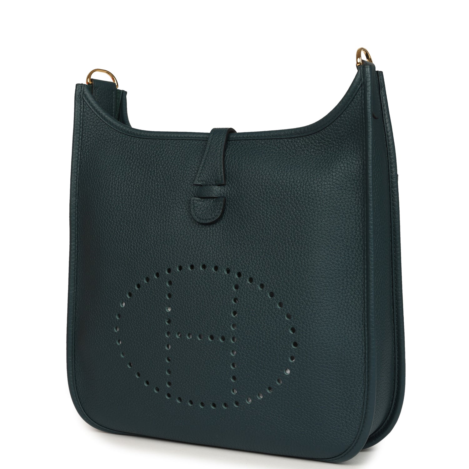 Hermes Evelyne III PM Vert Cypress Clemence Gold Hardware