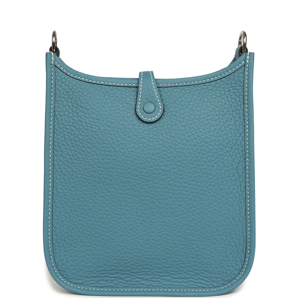 Hermes Evelyne TPM Blue Jean Clemence Palladium Hardware