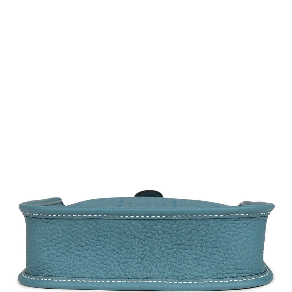 Hermes Evelyne TPM Blue Jean Clemence Palladium Hardware