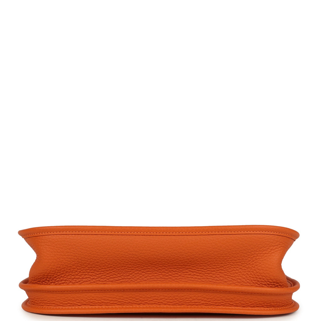 Hermes Evelyne III PM Orange Clemence Gold Hardware