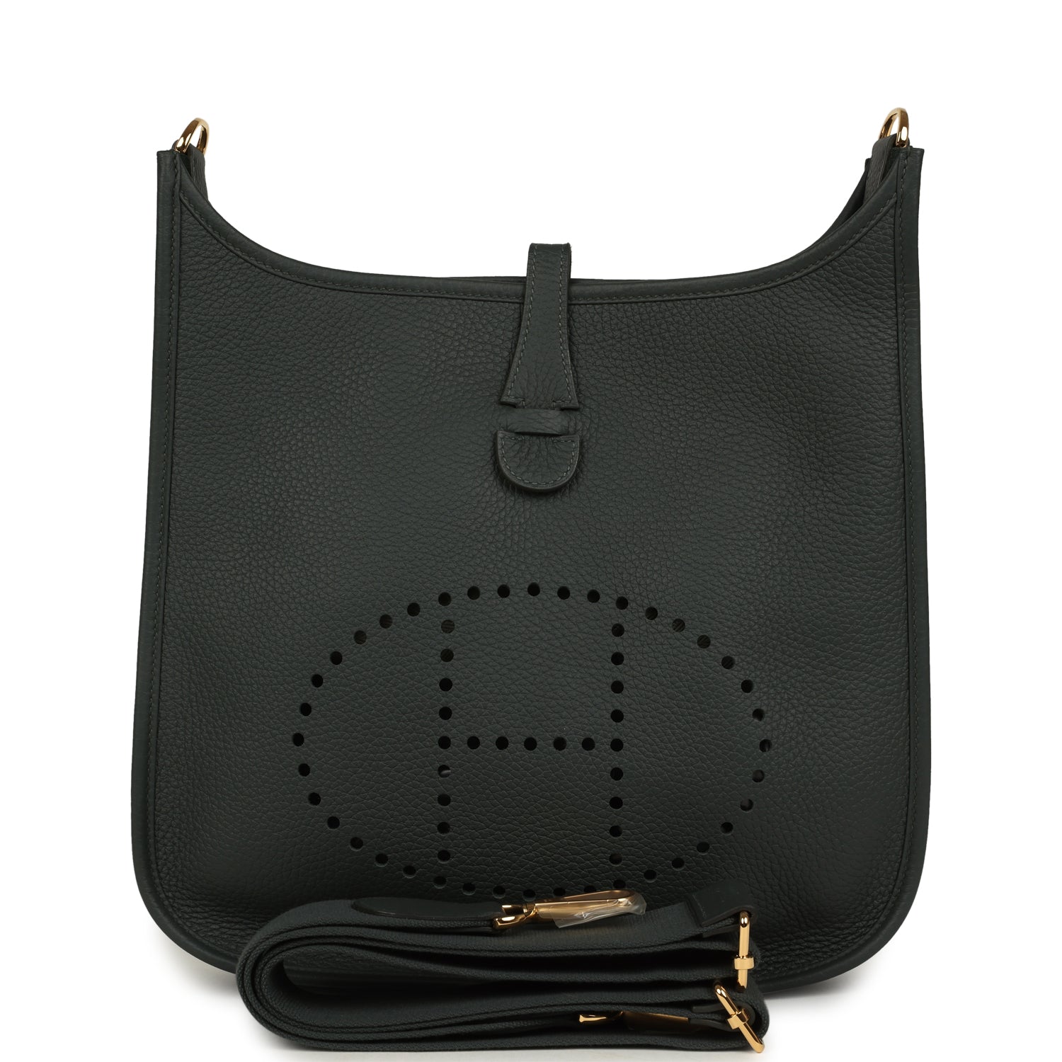 Hermes Evelyne III PM Vert Mangrove Clemence Gold Hardware