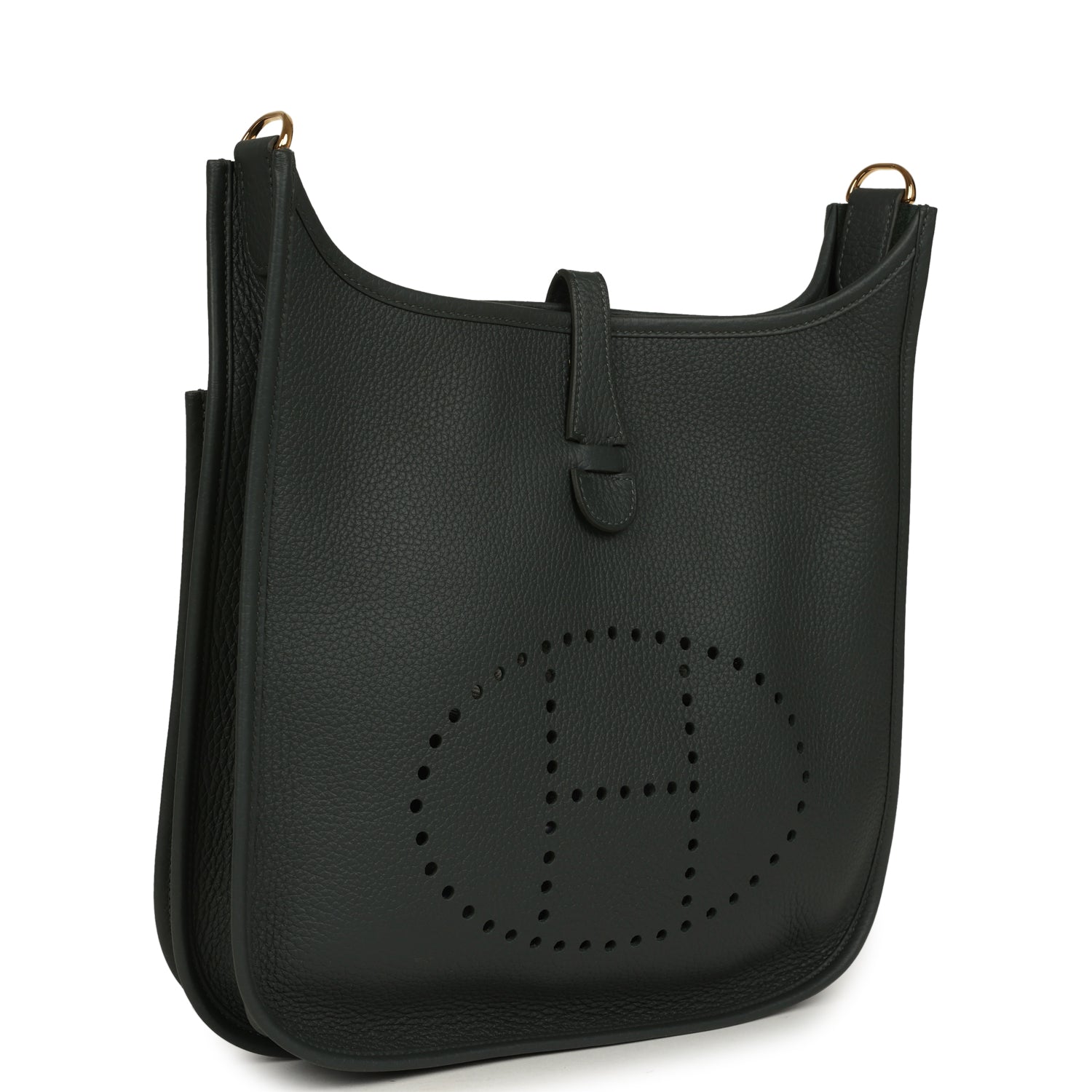 Hermes Evelyne III PM Vert Mangrove Clemence Gold Hardware