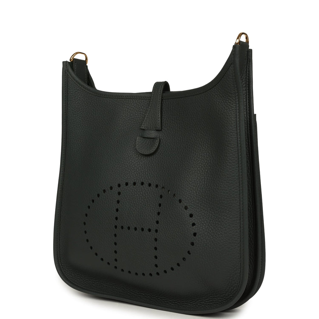 Hermes Evelyne III PM Vert Mangrove Clemence Gold Hardware