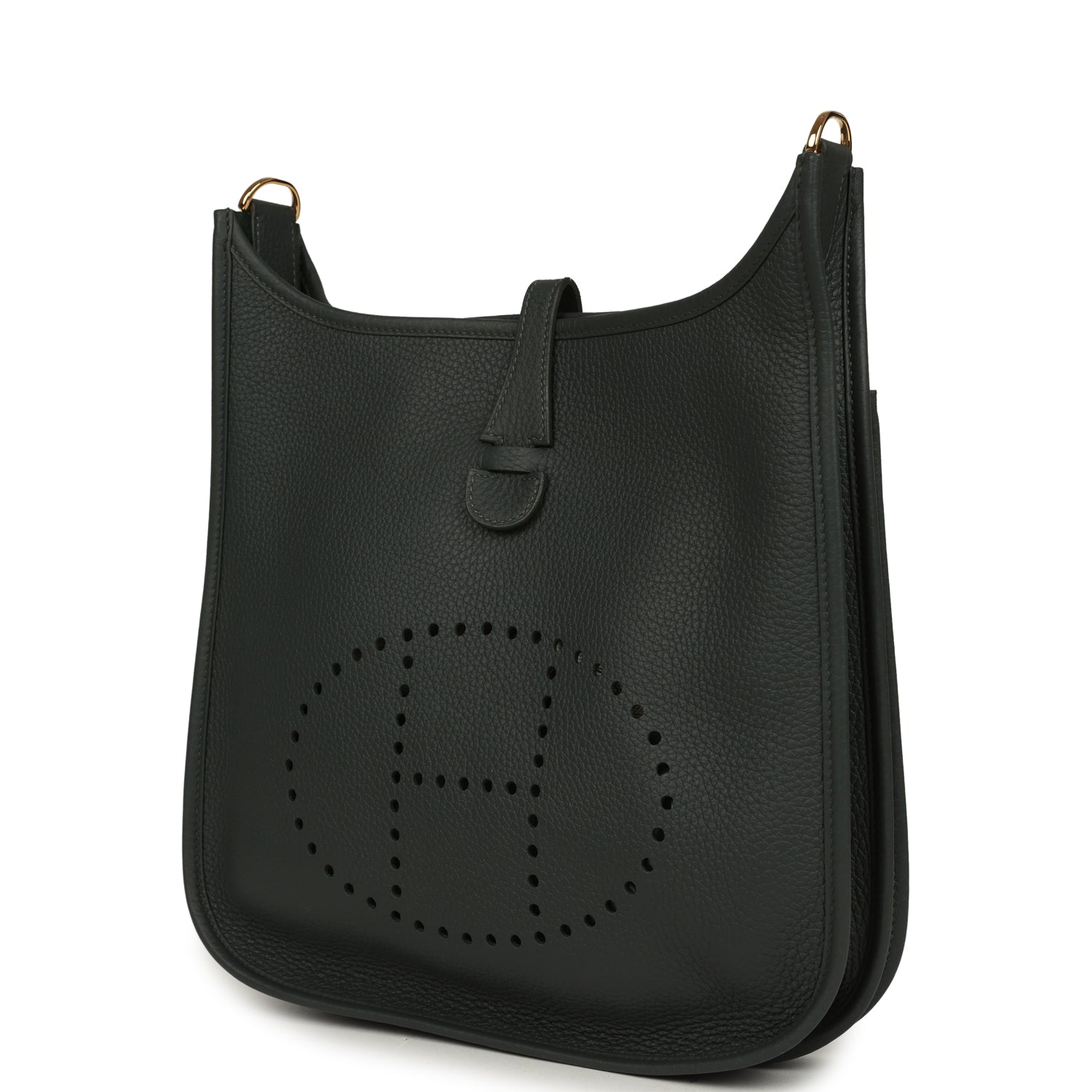 Hermes Evelyne III PM Vert Mangrove Clemence Gold Hardware