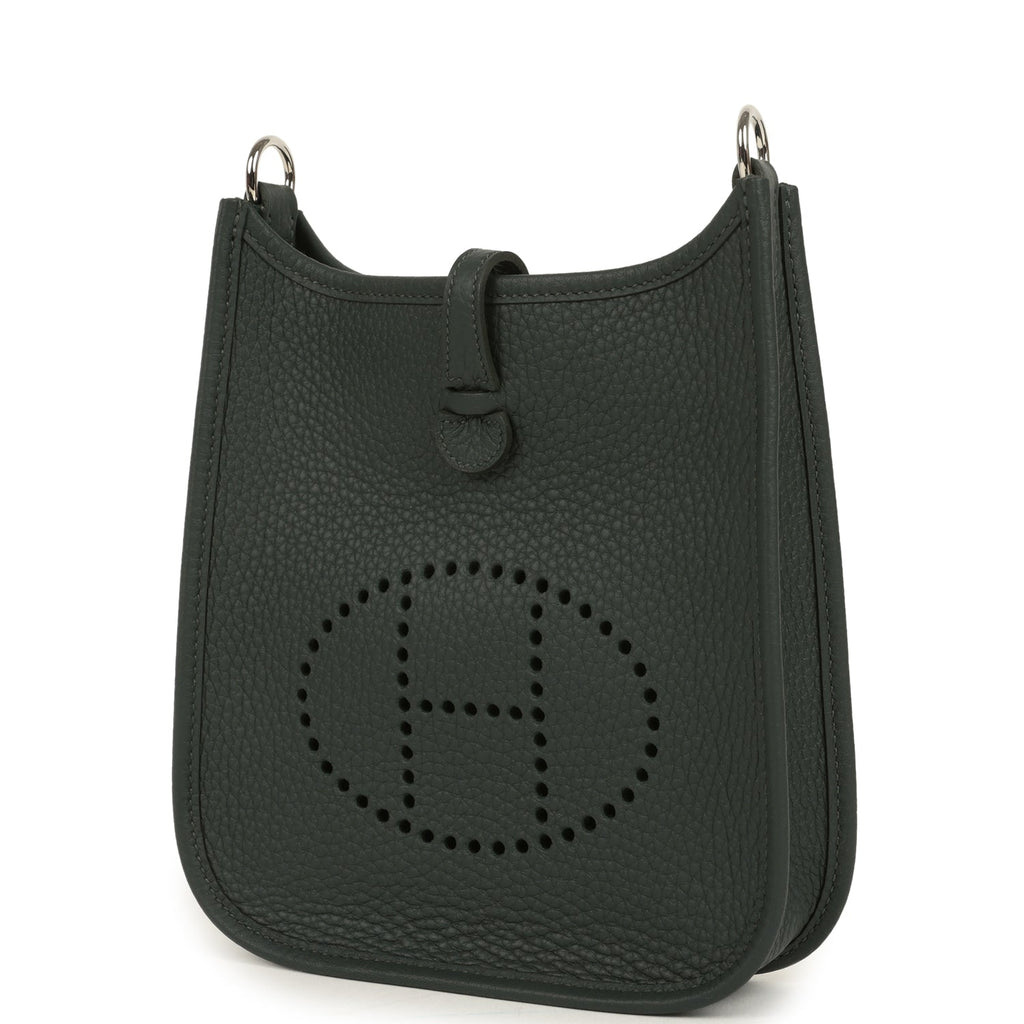 Hermes Evelyne TPM Vert Mangrove Clemence Palladium Hardware