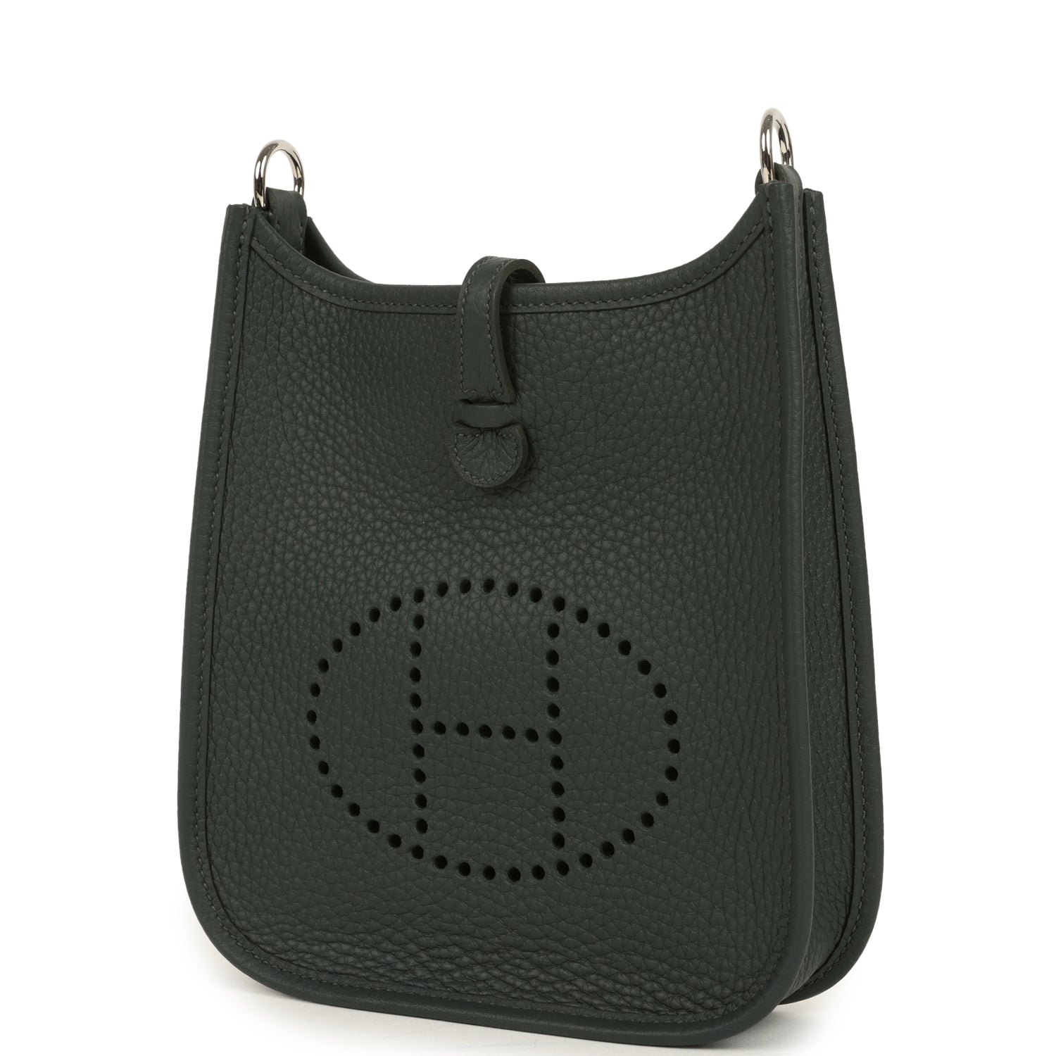 Hermes Evelyne TPM Vert Mangrove Clemence Palladium Hardware