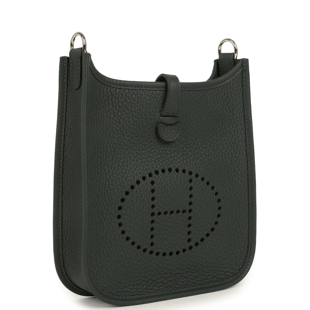 Hermes Evelyne TPM Vert Mangrove Clemence Palladium Hardware