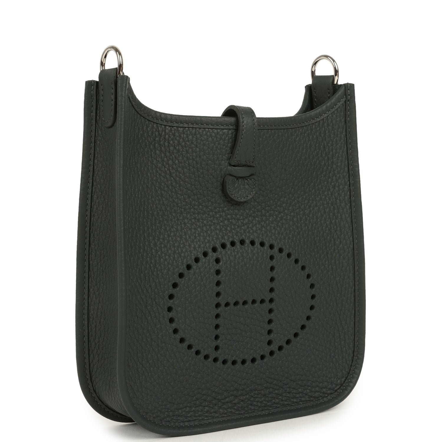Hermes Evelyne TPM Vert Mangrove Clemence Palladium Hardware
