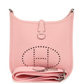Hermes Evelyne 23 Rose Sakura Clemence Palladium Hardware
