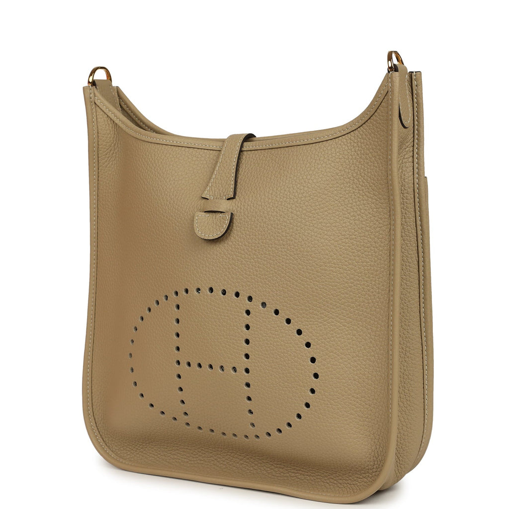 Hermes Evelyne III PM Trench Clemence Gold Hardware
