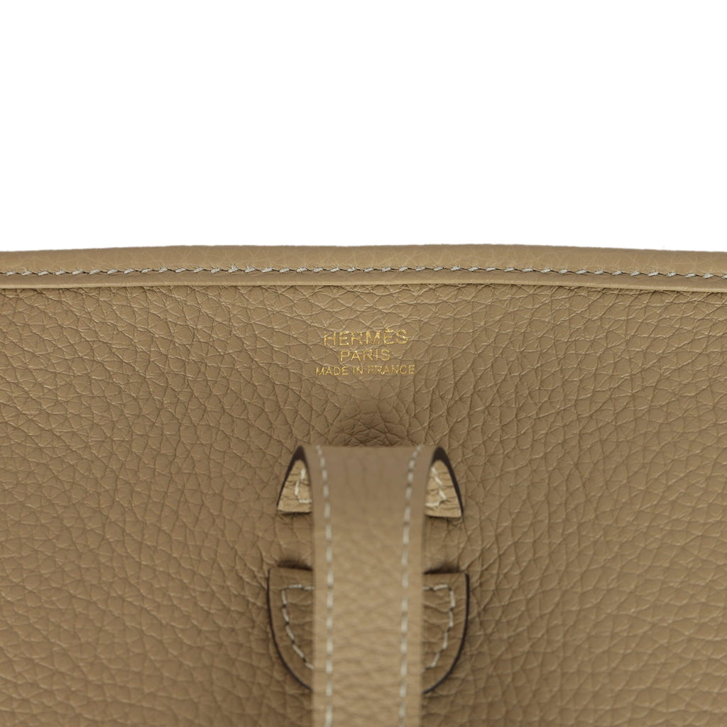 Hermes Evelyne III PM Trench Clemence Gold Hardware