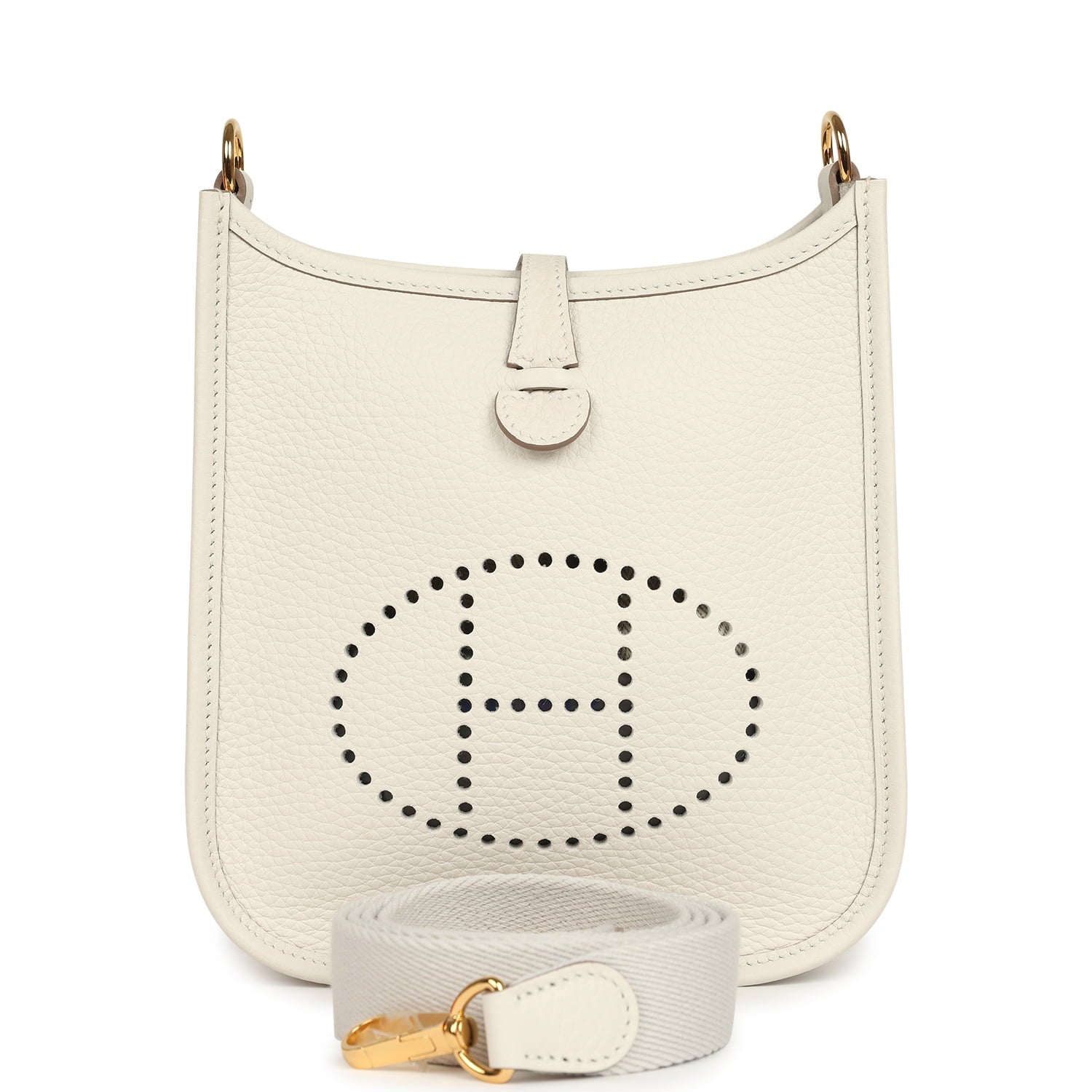 Hermes Evelyne TPM Gris Pale Clemence Gold Hardware