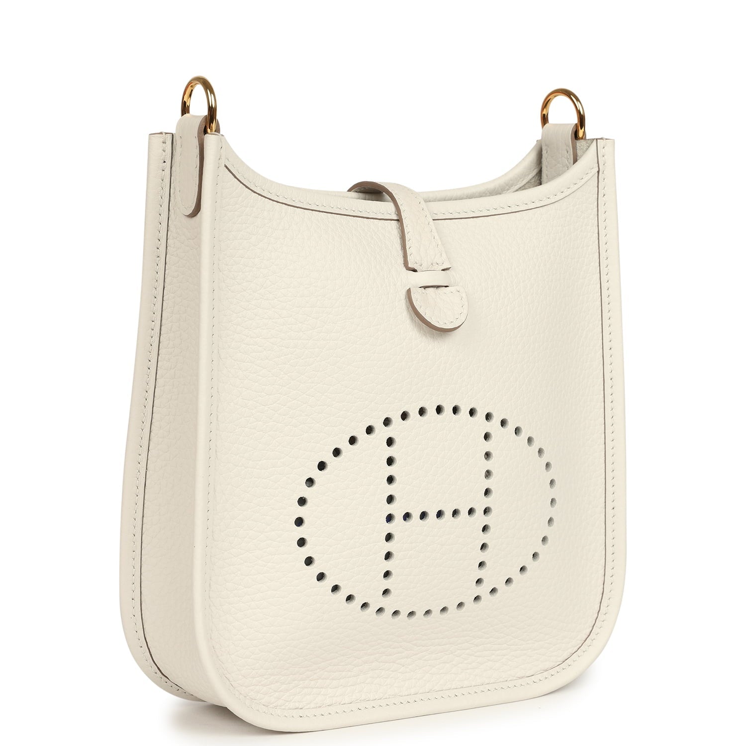 Hermes Evelyne TPM Gris Pale Clemence Gold Hardware