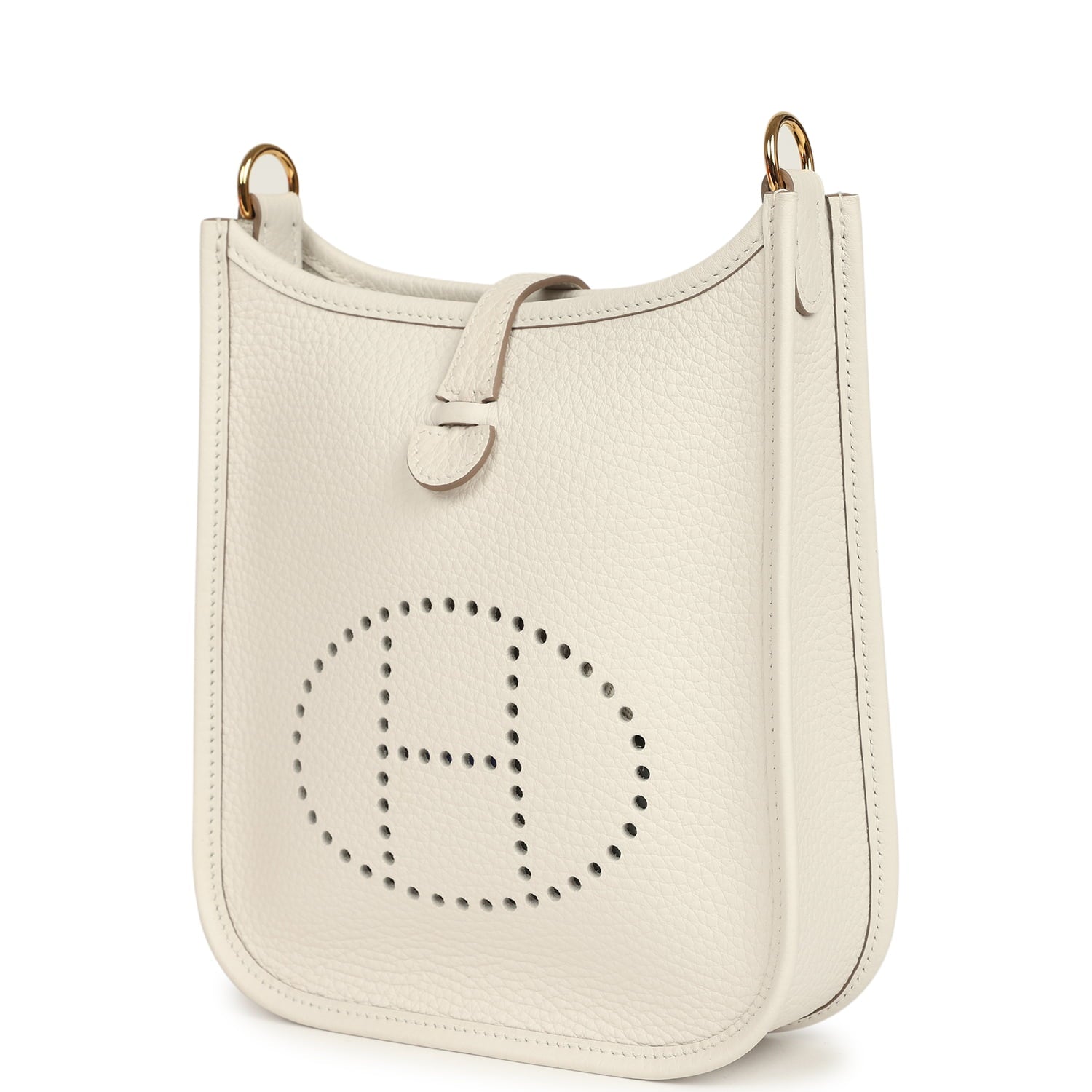Hermes Evelyne TPM Gris Pale Clemence Gold Hardware