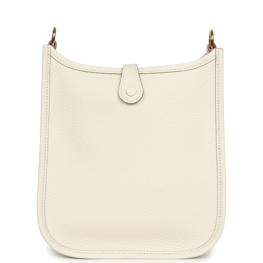 Hermes Evelyne TPM Gris Pale Clemence Gold Hardware