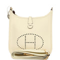 Hermes Evelyne 23 Cream Clemence Gold Hardware