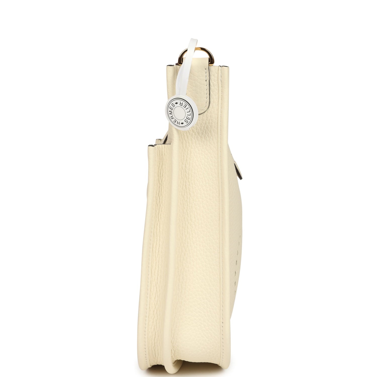 Hermes Evelyne 23 Cream Clemence Gold Hardware