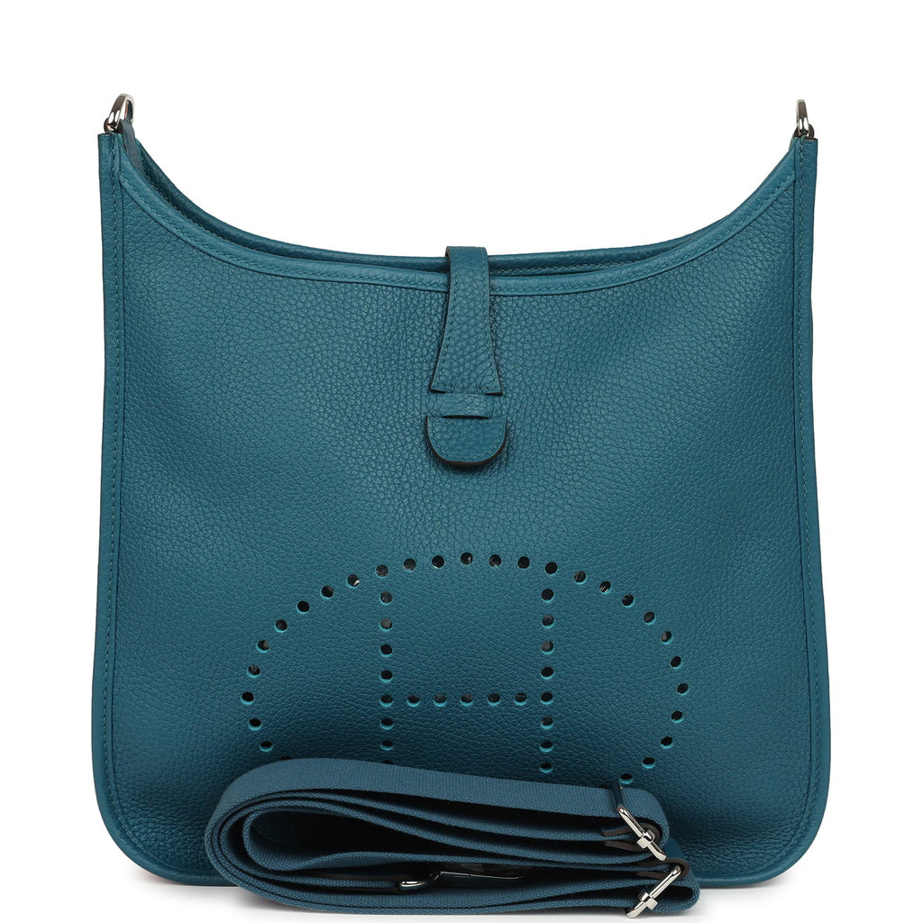 Hermes Evelyne III PM Vert Bosphore Clemence Palladium Hardware