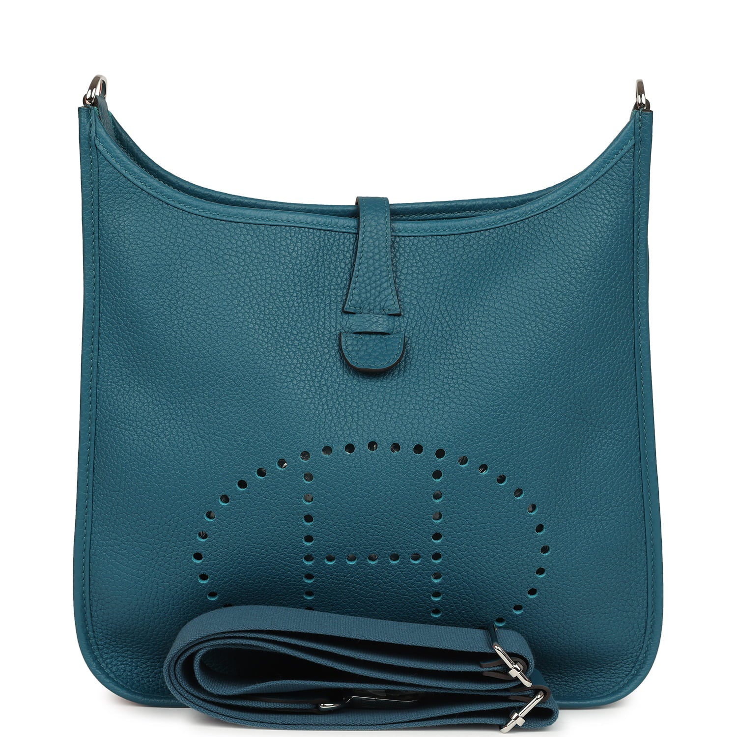 Hermes Evelyne III PM Vert Bosphore Clemence Palladium Hardware