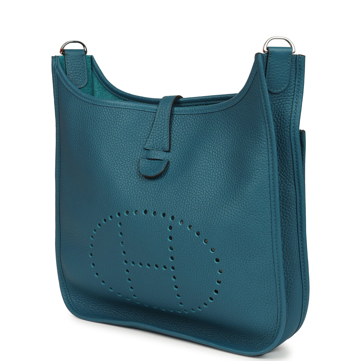 Hermes Evelyne III PM Vert Bosphore Clemence Palladium Hardware