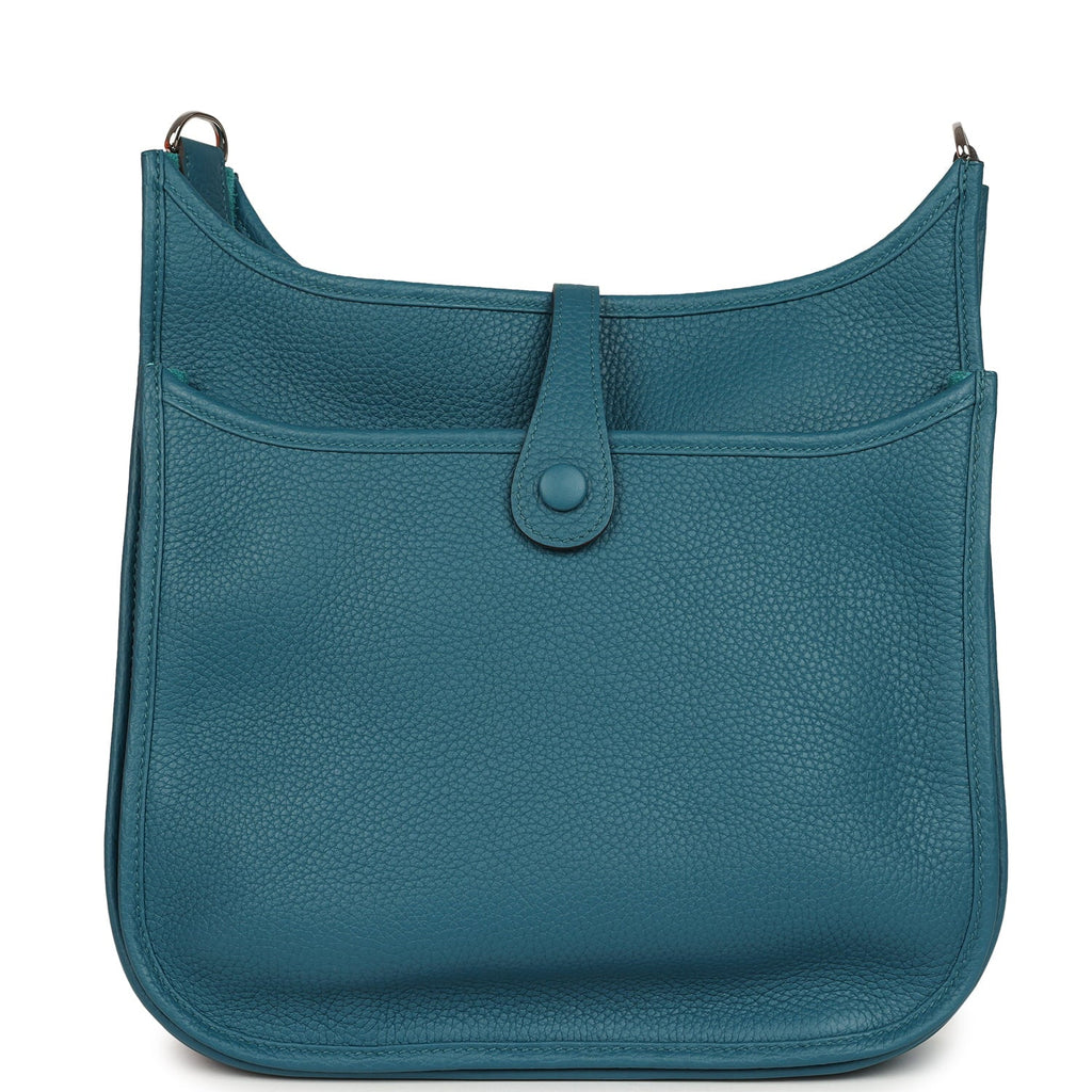 Hermes Evelyne III PM Vert Bosphore Clemence Palladium Hardware