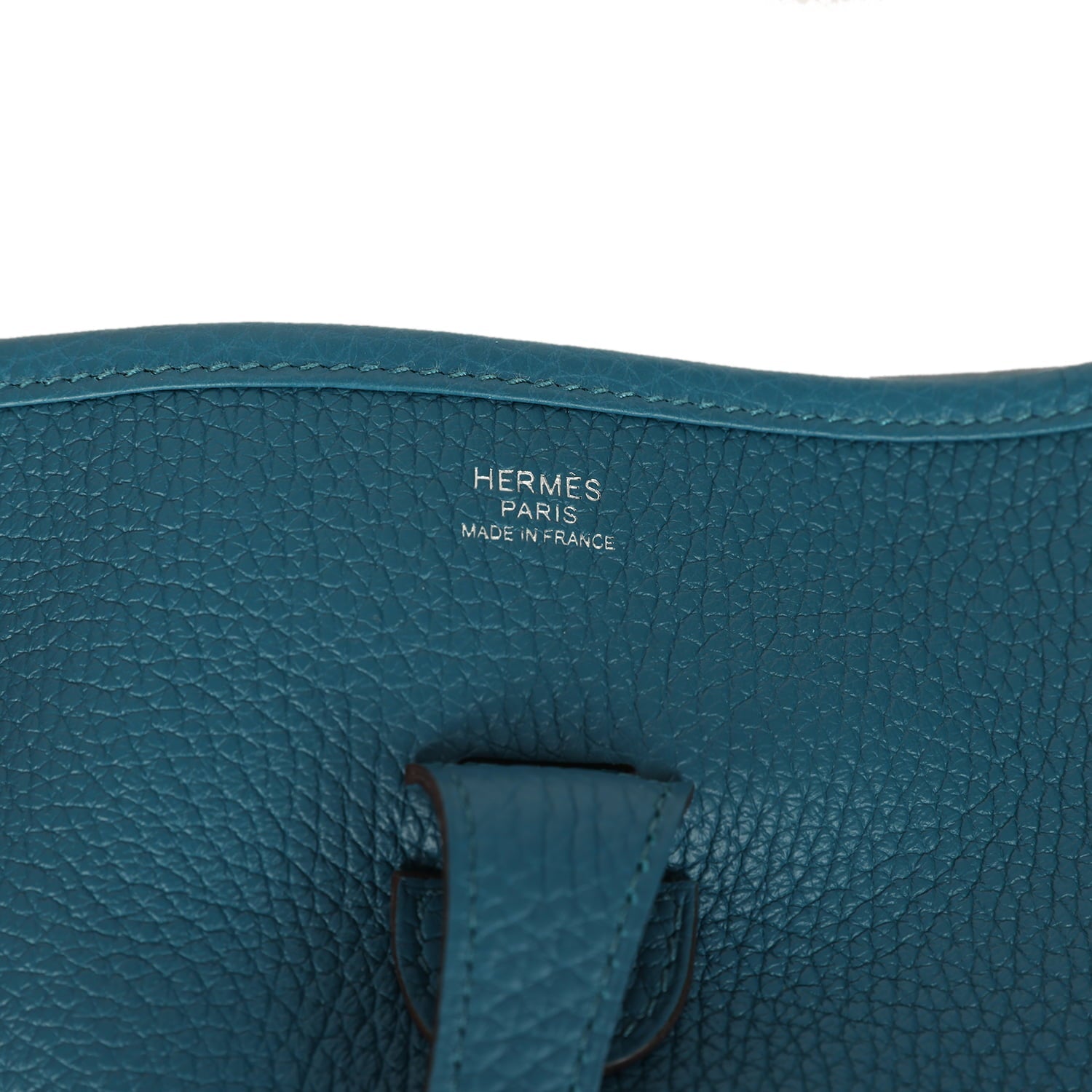 Hermes Evelyne III PM Vert Bosphore Clemence Palladium Hardware