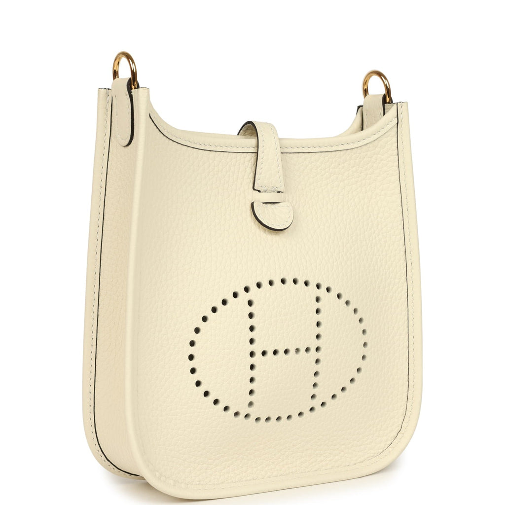 Hermes Evelyne TPM Cream Clemence Gold Hardware