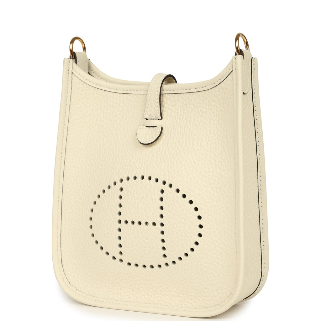 Hermes Evelyne TPM Cream Clemence Gold Hardware