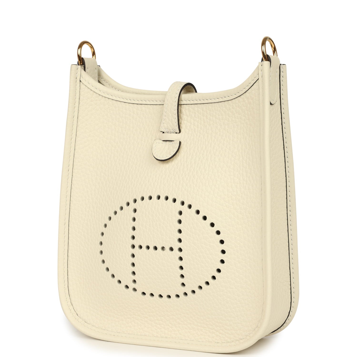 Hermes Evelyne TPM Cream Clemence Gold Hardware