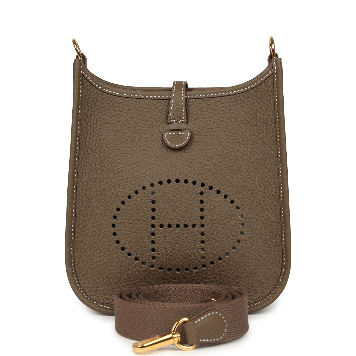 Hermes Evelyne TPM Etoupe Clemence Gold Hardware