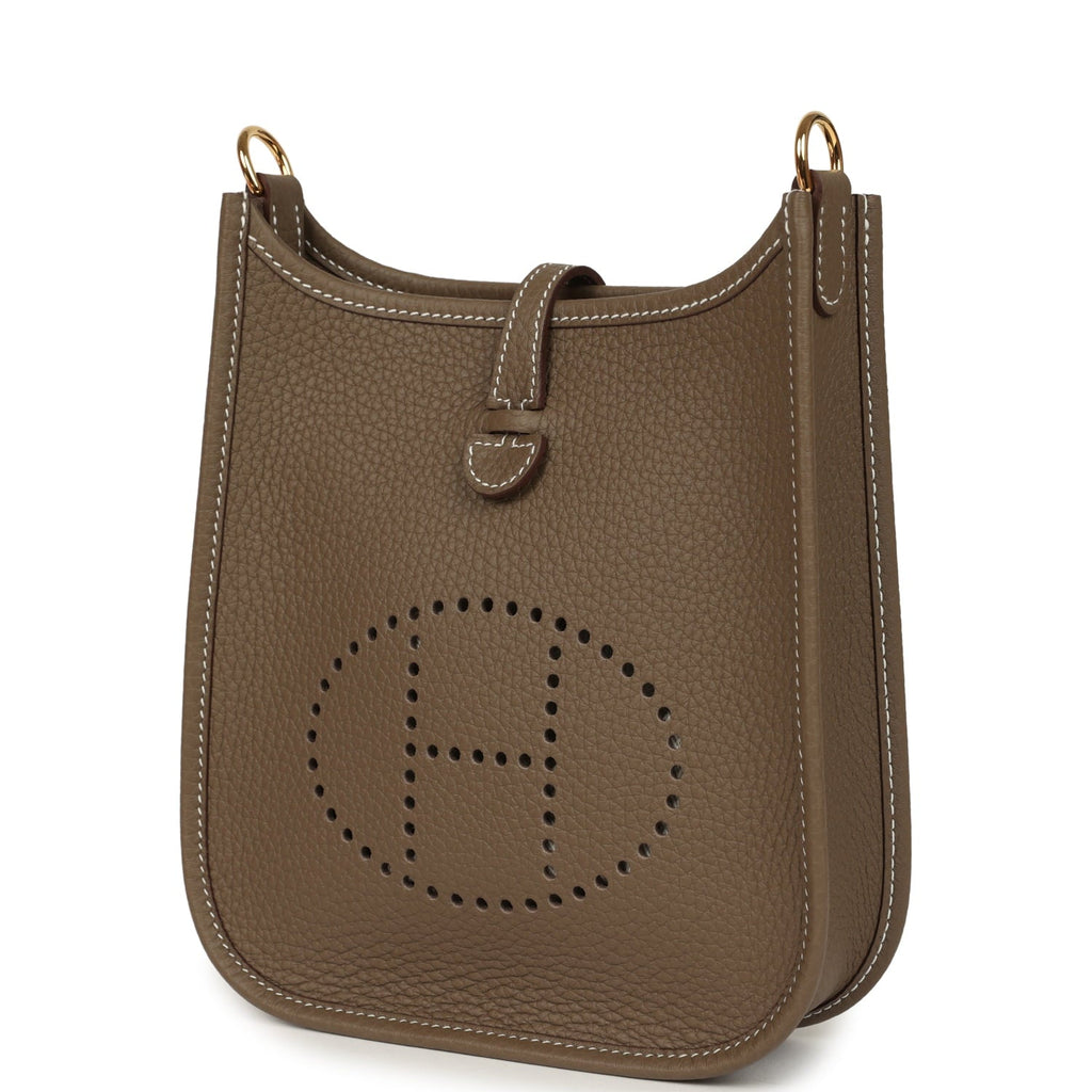 Hermes Evelyne TPM Etoupe Clemence Gold Hardware