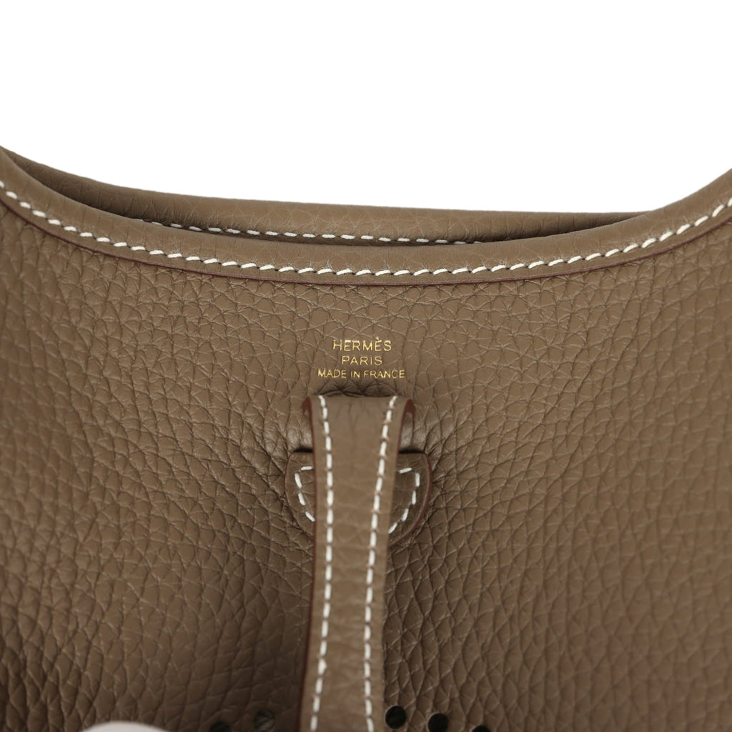 Hermes Evelyne TPM Etoupe Clemence Gold Hardware
