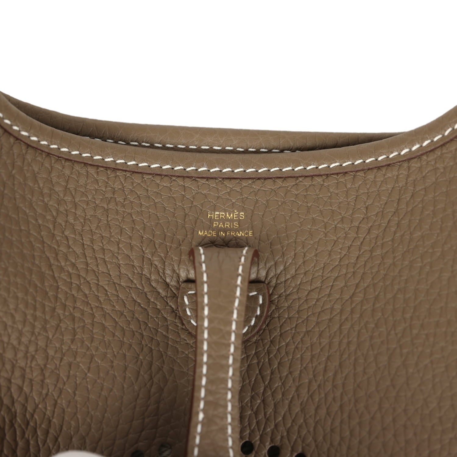 Hermes Evelyne TPM Etoupe Clemence Gold Hardware
