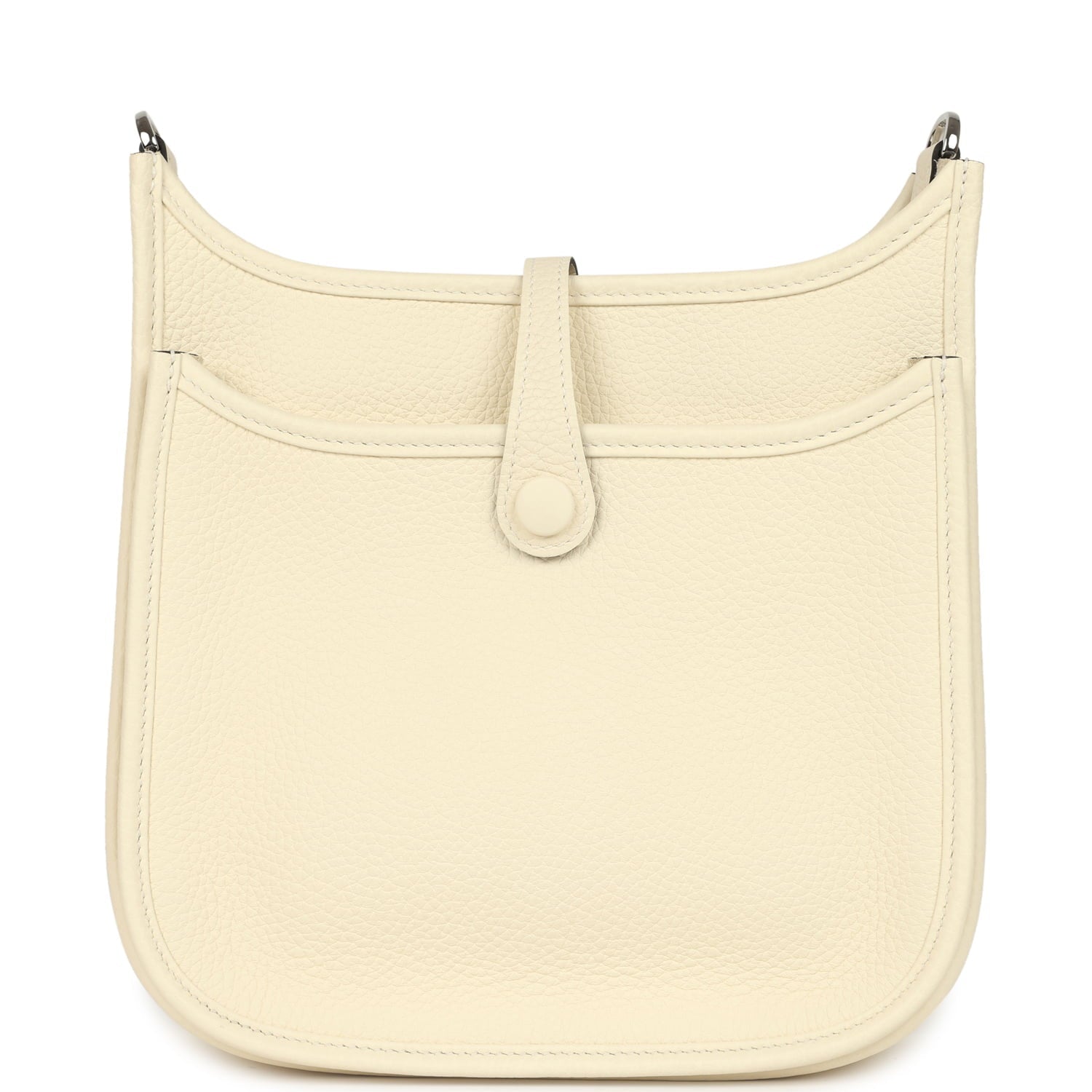 Hermes Evelyne 23 Cream Clemence Palladium Hardware