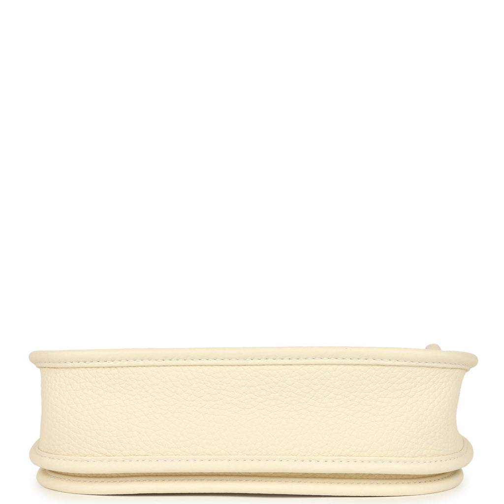 Hermes Evelyne 23 Cream Clemence Palladium Hardware