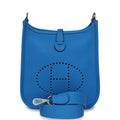 Hermes Evelyne TPM New Bleu Hydra Clemence Palladium Hardware