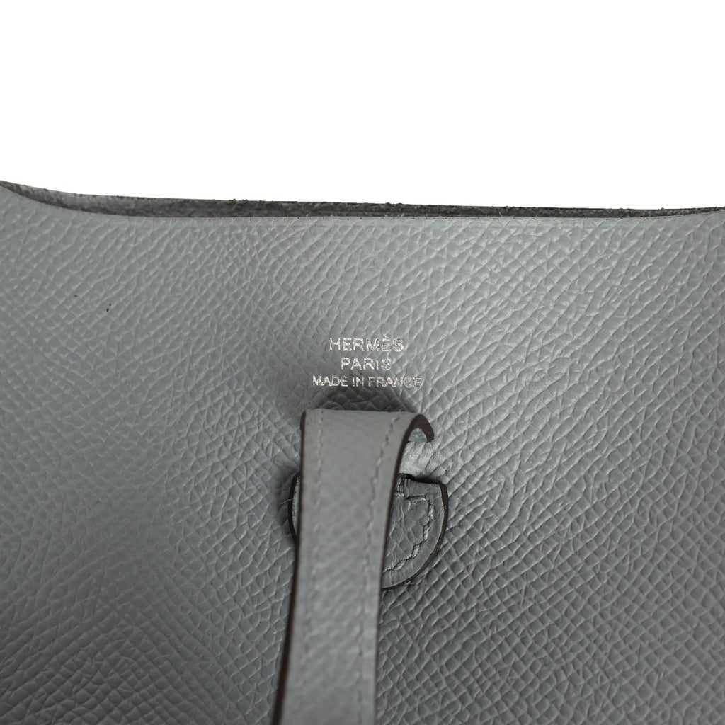 Hermes Evelyne Sellier TPM Gris Pantin Epsom Palladium Hardware