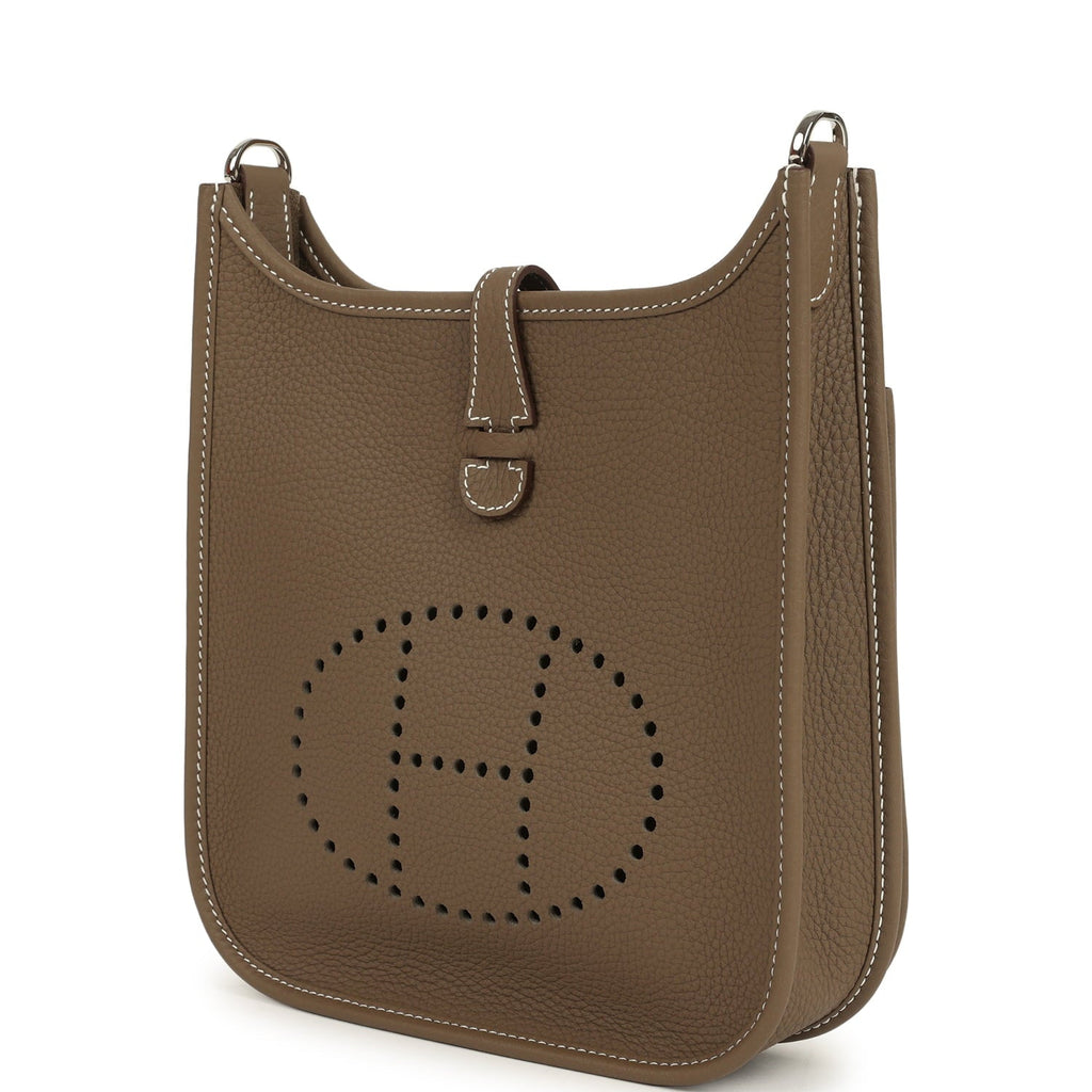 Hermes Evelyne 23 Etoupe Clemence Palladium Hardware