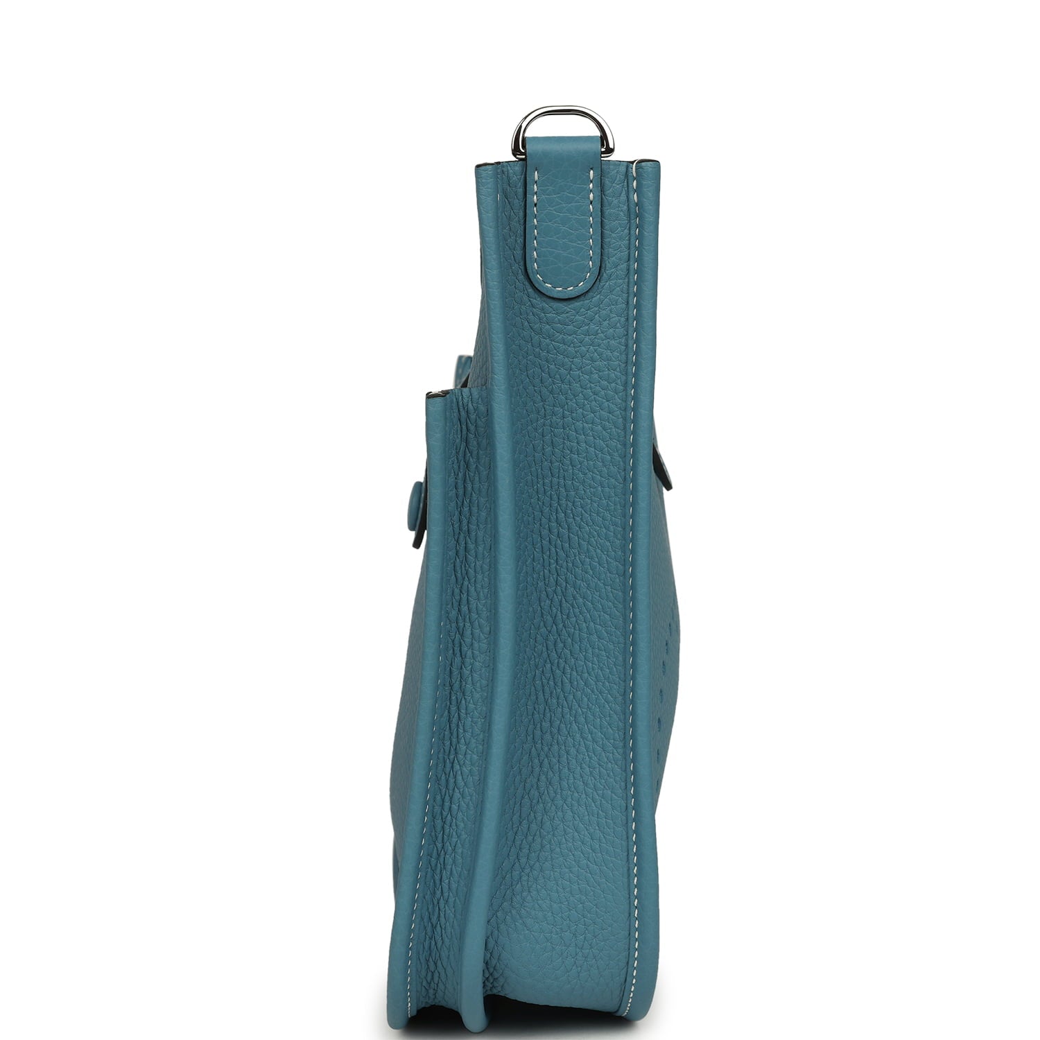 Hermes Evelyne 23 Blue Jean Clemence Palladium Hardware