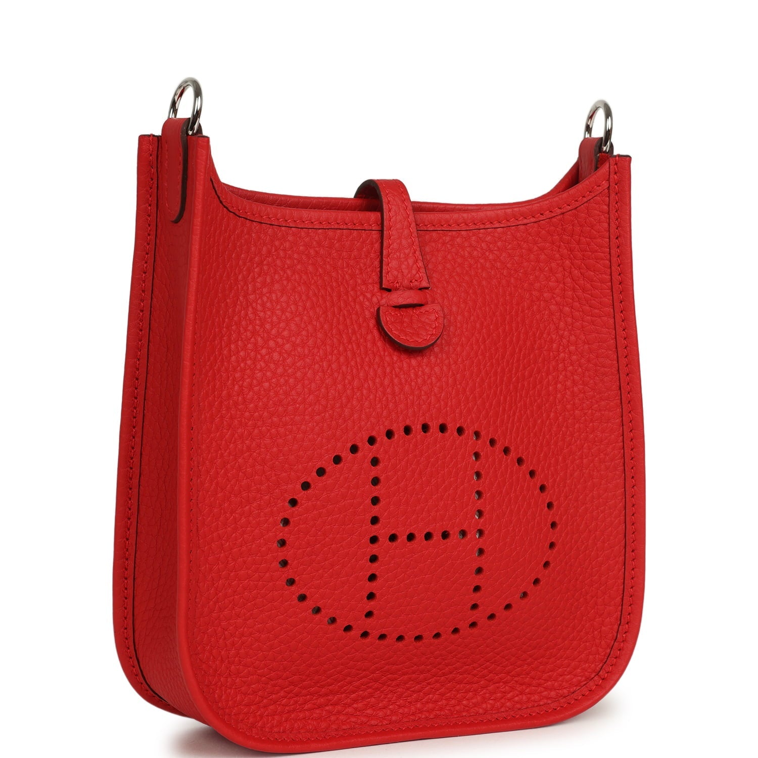 Hermes Evelyne TPM Rouge Radieux Clemence Palladium Hardware