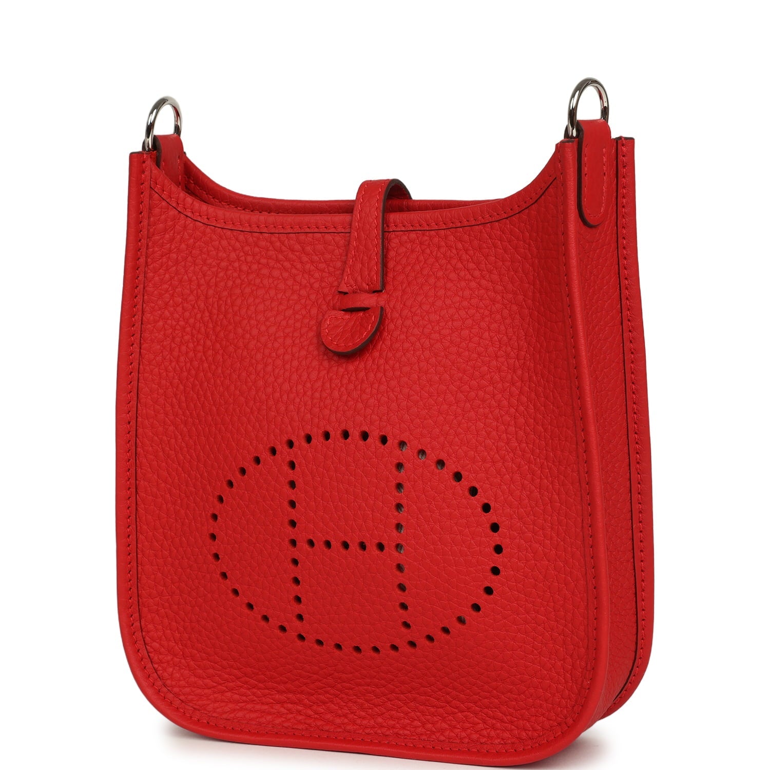 Hermes Evelyne TPM Rouge Radieux Clemence Palladium Hardware