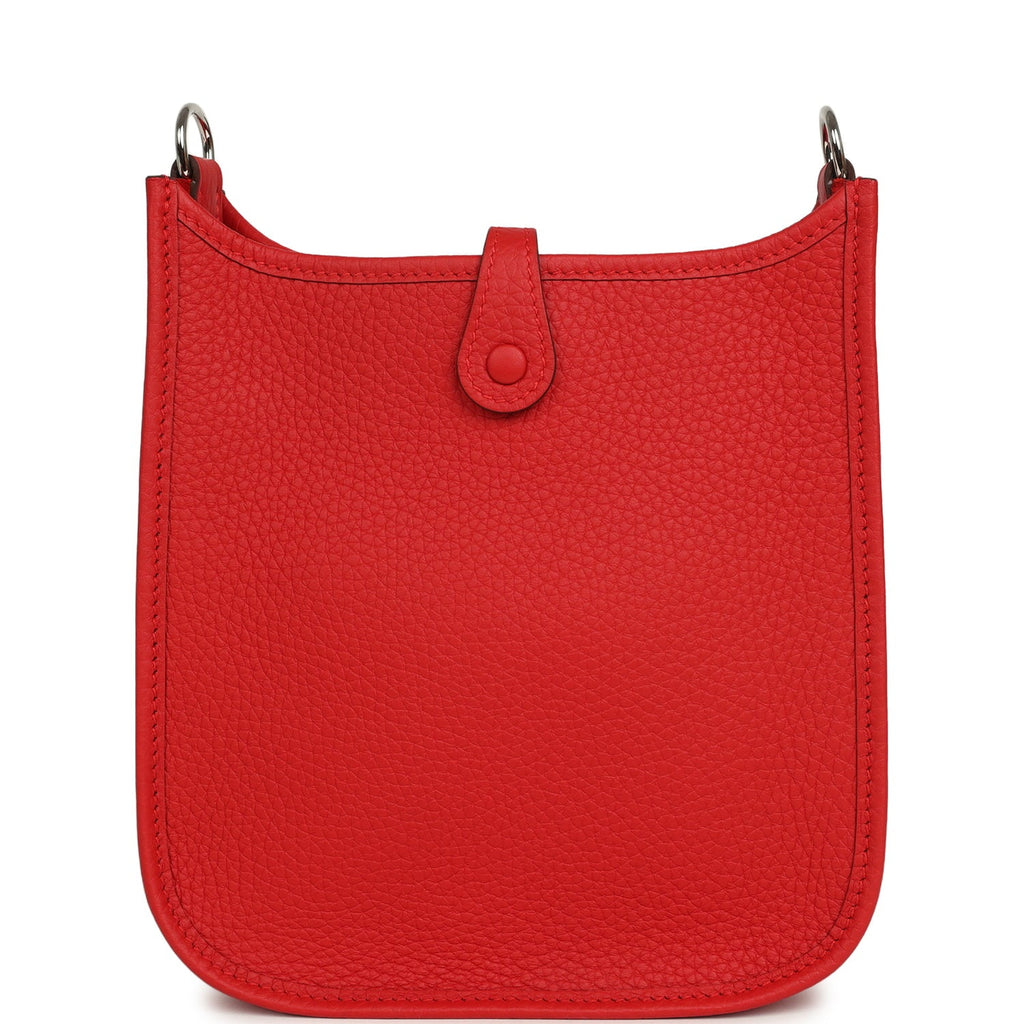 Hermes Evelyne TPM Rouge Radieux Clemence Palladium Hardware
