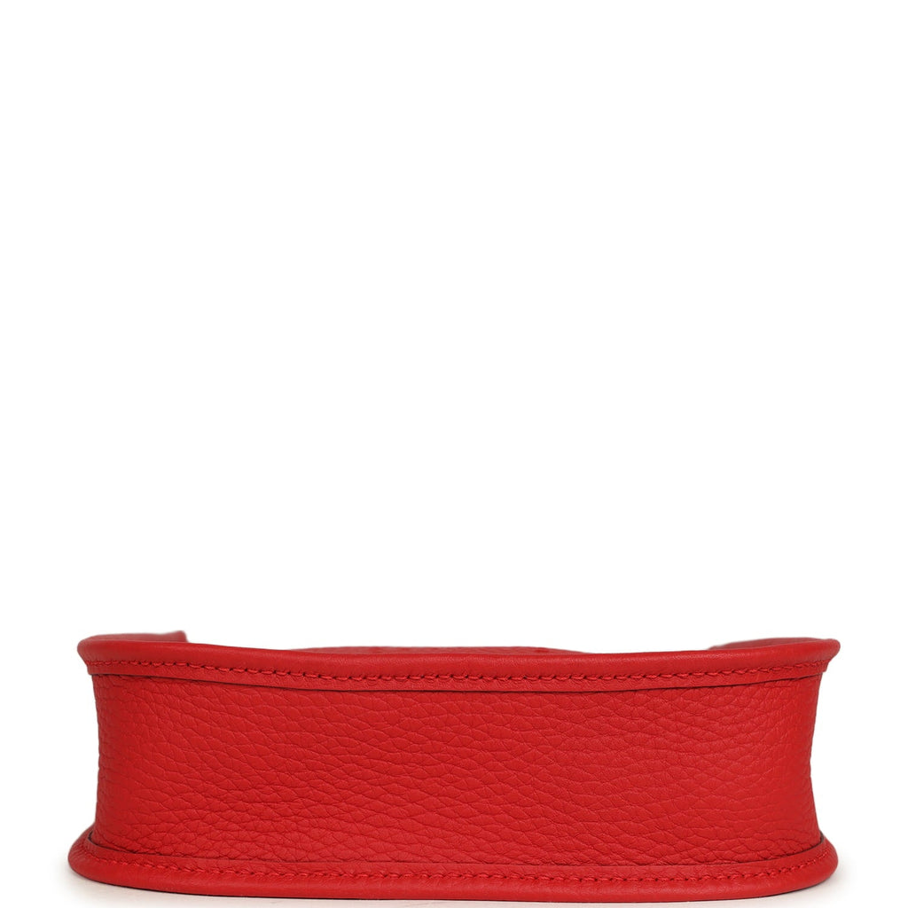 Hermes Evelyne TPM Rouge Radieux Clemence Palladium Hardware