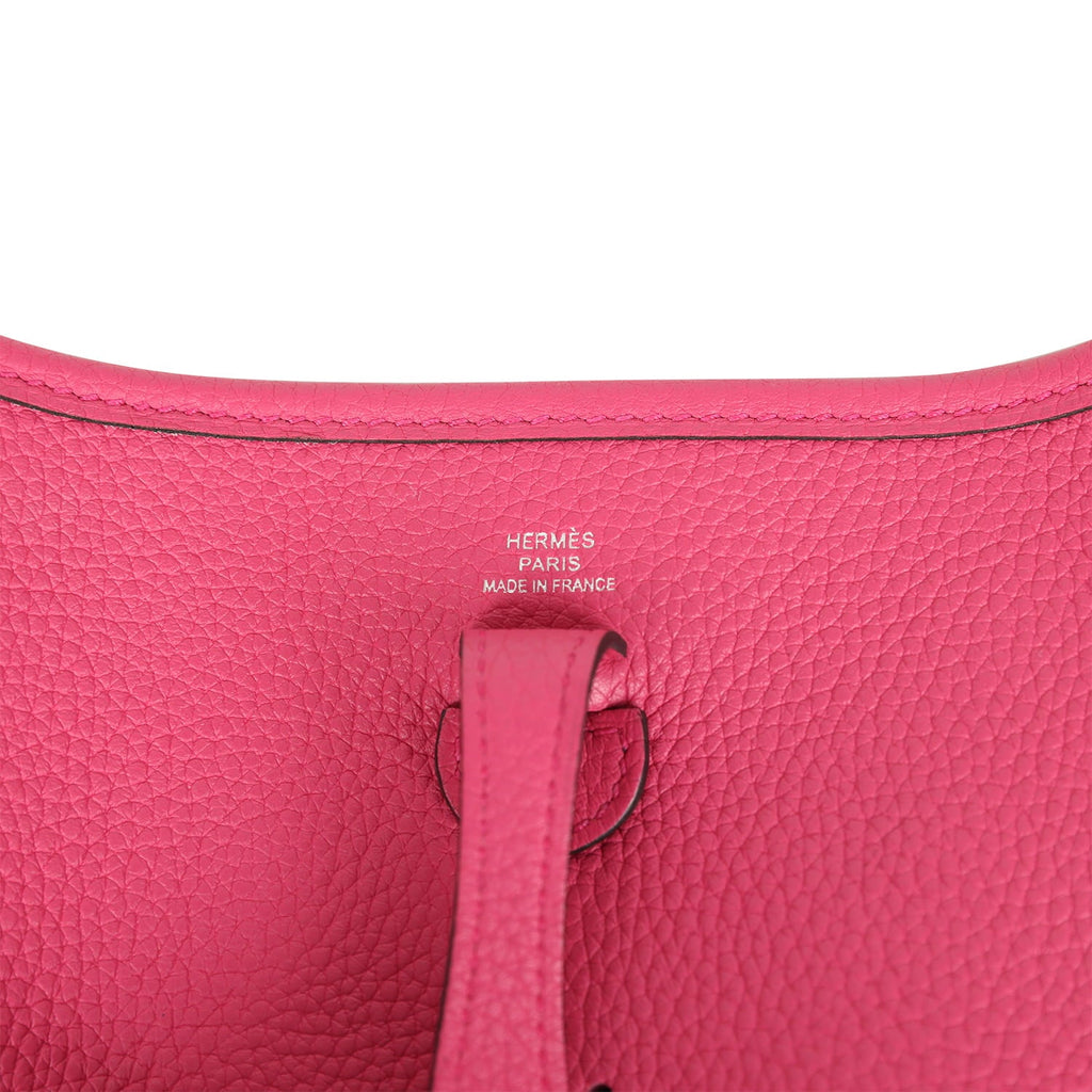 Pre-owned Hermes Evelyne TPM Rose Mexico Maurice Palladium Hardware