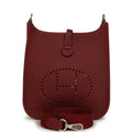 Hermes Evelyne TPM Rouge H Clemence Palladium Hardware