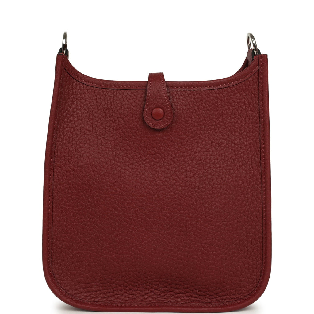 Hermes Evelyne TPM Rouge H Clemence Palladium Hardware